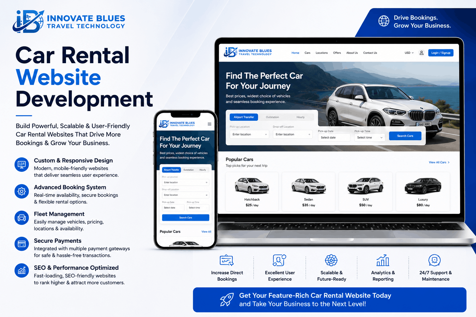 Car Rental Website Development Company in Bangalore
