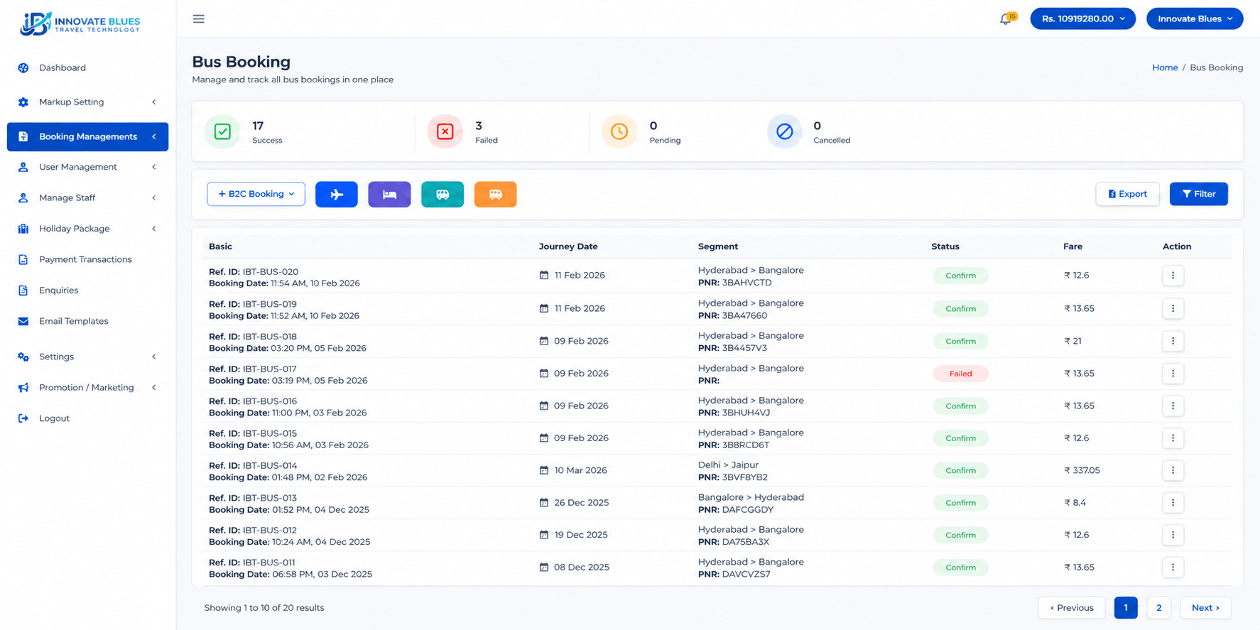 Custom Bus Booking Engine Development in Bangalore