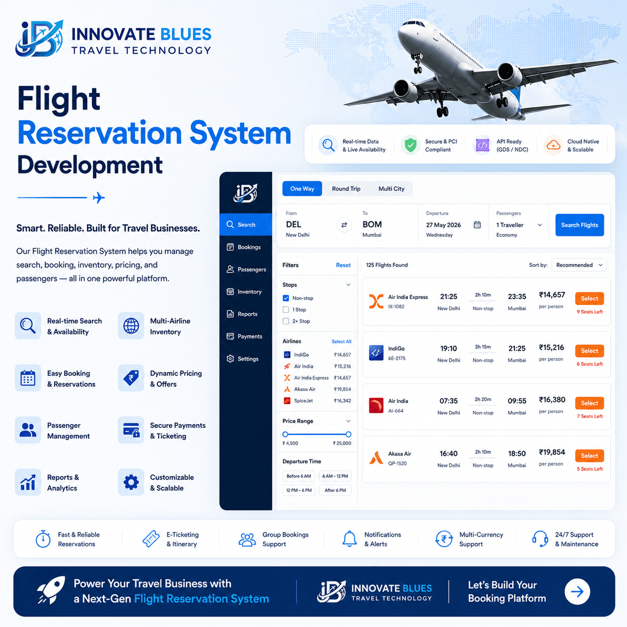 Flight Reservation System Development Company Bangalore